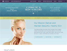Tablet Screenshot of frederickcosmeticsurgery.com
